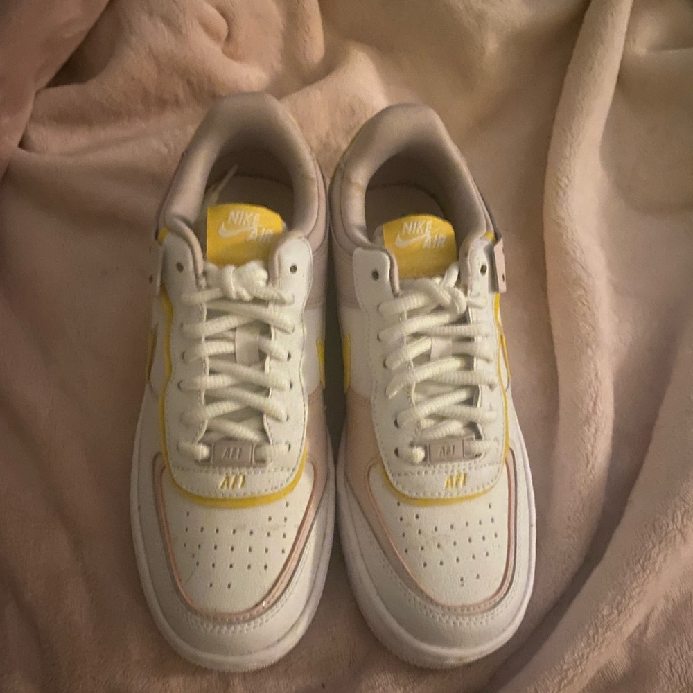 Nike Cream and Yellow Sneakers
